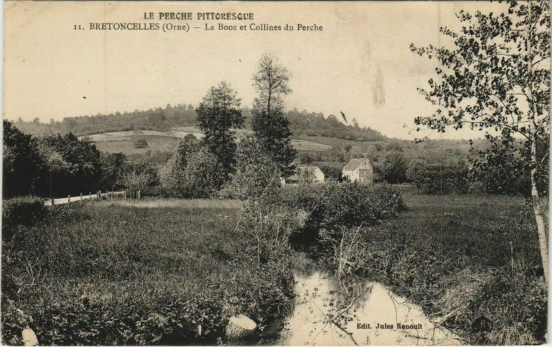 Carte postale ancienne Bretoncelles-La Booz et Collines du Perche à Bretoncelles