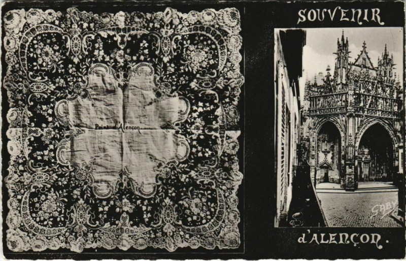 Carte postale ancienne Souvenir d'Alencon