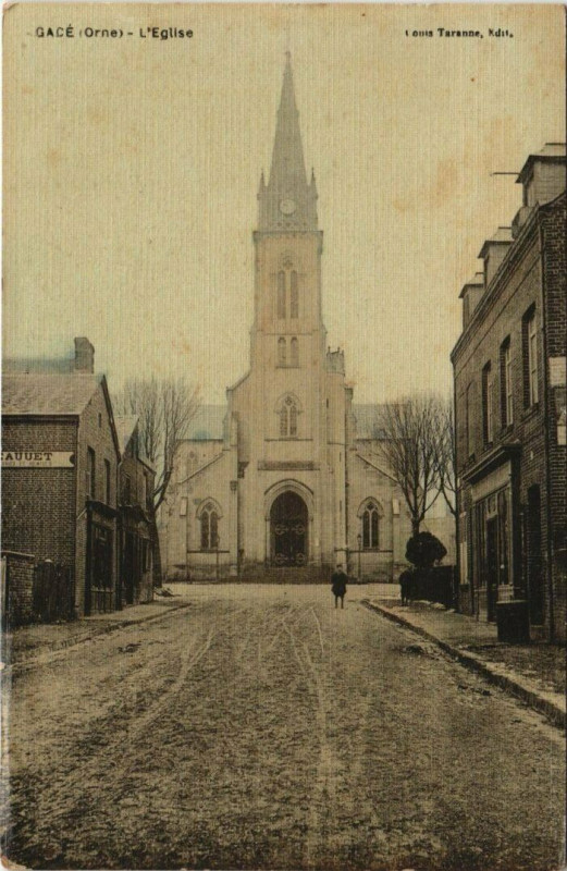 Carte postale ancienne Gace L'Eglise à Gacé
