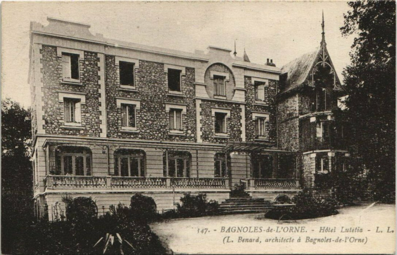 Carte postale ancienne Bagnoles-de-l'Orne-Hótel Lutetia