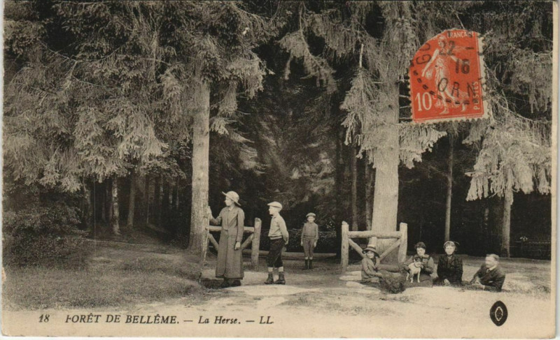 Carte postale ancienne Foret de Belleme-La Herse