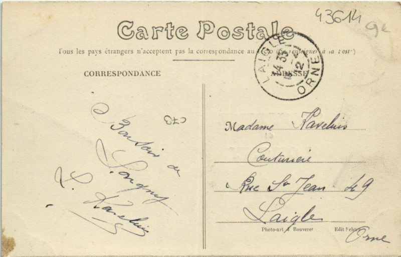 Carte postale ancienne Souvenir de Longny