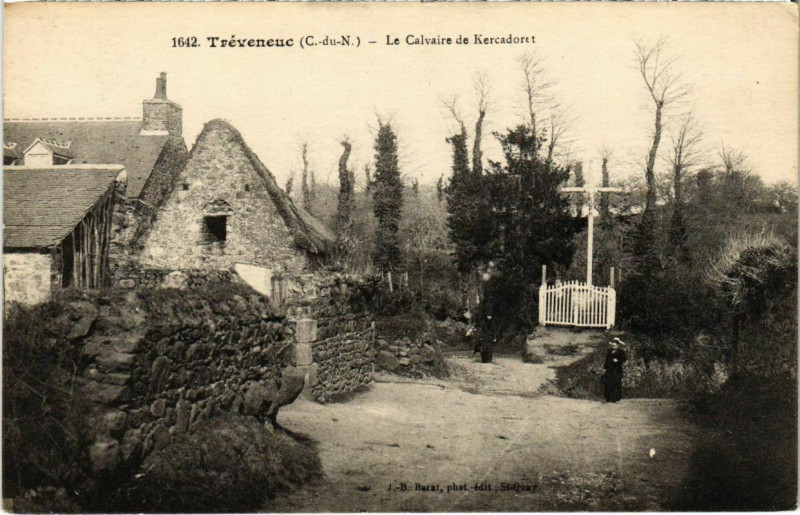 Carte postale ancienne Treveneuc - Le Calvaire de Kercadort