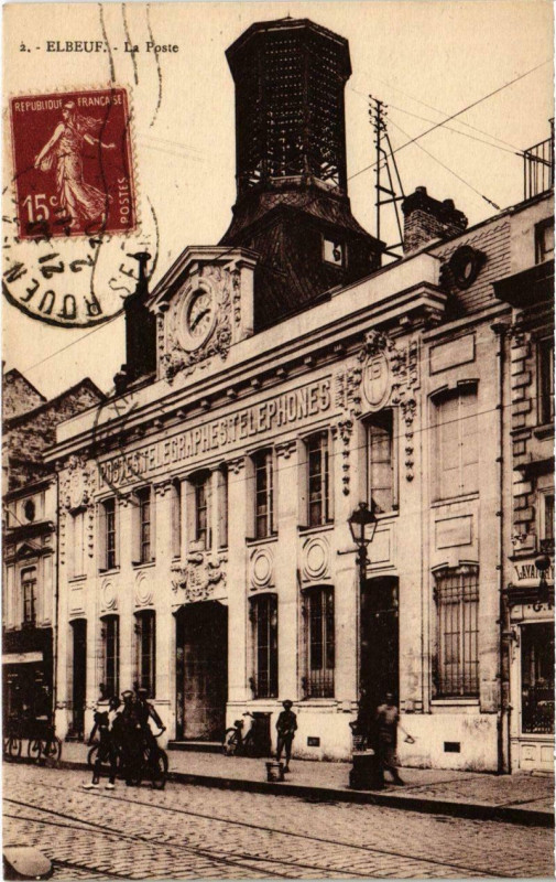 Carte postale ancienne Elbeuf - La Poste