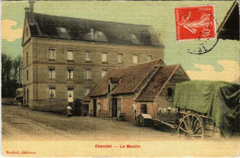 Carte postale ancienne Chandal - Le Moulin