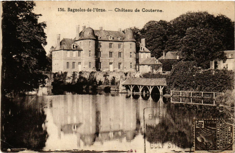 Carte postale ancienne Bagnoles-de-l'Orne - Cháteau de Couterne