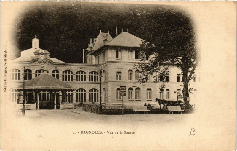 Carte postale ancienne Bagnoles - Vue de la Source