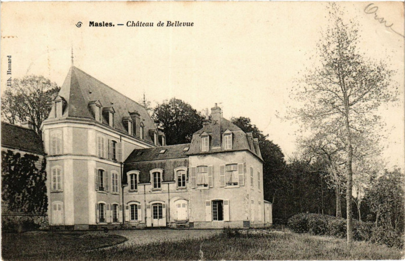 Carte postale ancienne Masles - Cháteau de Bellevue