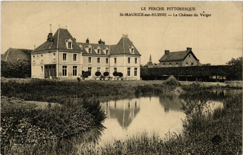 Carte postale ancienne La Perche Pittoresque -Saint-Maurice.sur-Huisne- Le Cháteau du Verger à Ri