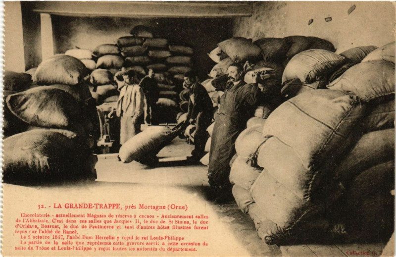 Carte postale ancienne La Grande-Trappe ,prés Mortagne (Orne)-actuellement Magasin ...