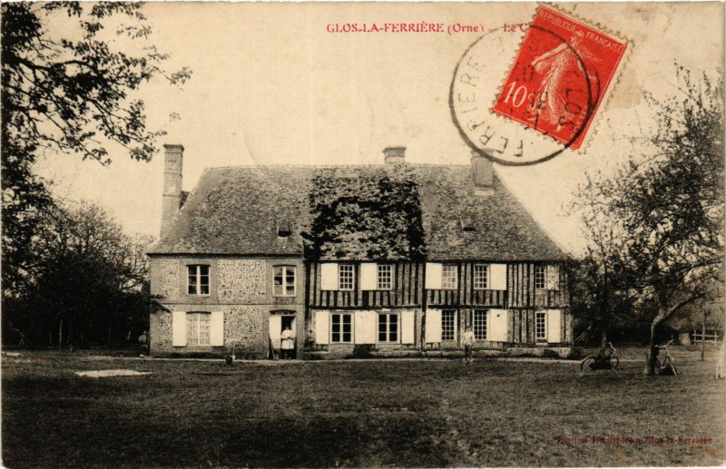 Carte postale ancienne Glos-la-Ferriére (Orne) - Le Cháteau à Ri