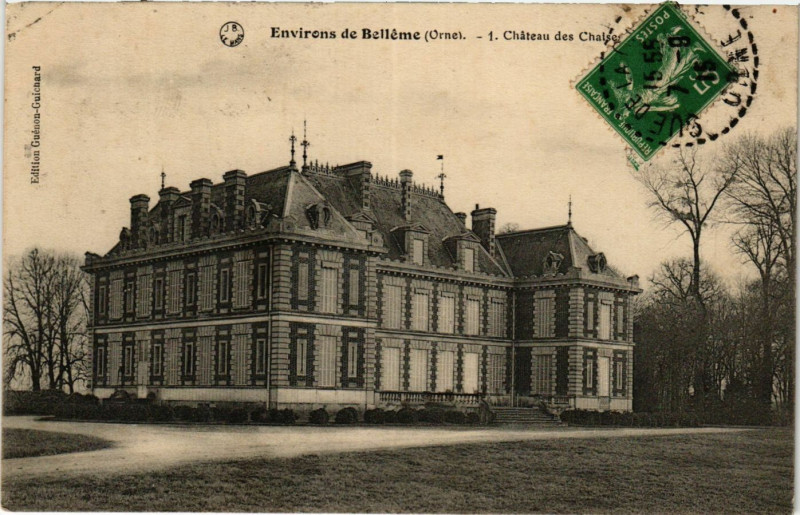 Carte postale ancienne Environs de Belléme (Orne) -Cháteau des Chaiser ... à Bellême
