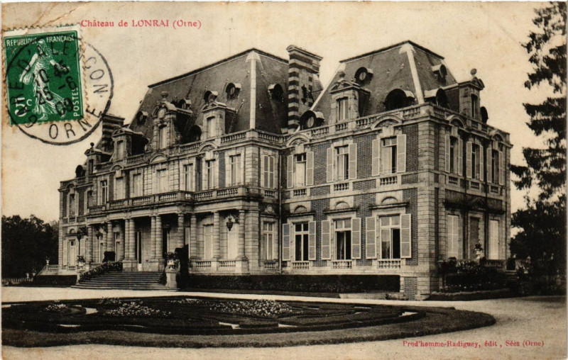 Carte postale ancienne Cháteau de Lonrai (Orne) à Lonrai