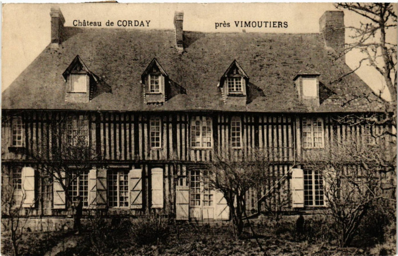 Carte postale ancienne Cháteau de Corday prés Vimoutiers à Vimoutiers