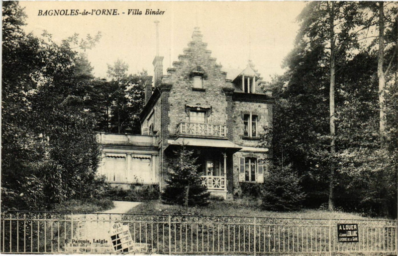 Carte postale ancienne Bagnoles-de-l'One - Villa Binder