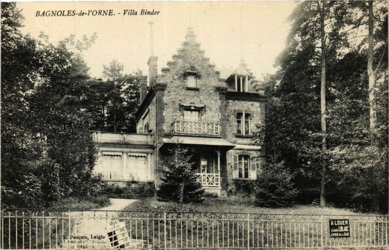 Carte postale ancienne Bagnoles-de-l'One - Villa Binder