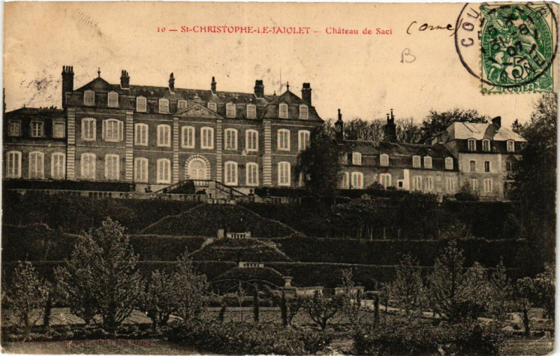 Carte postale ancienne Saint-Christophe-le-Jajolet - Cháteau de Saci à Ri