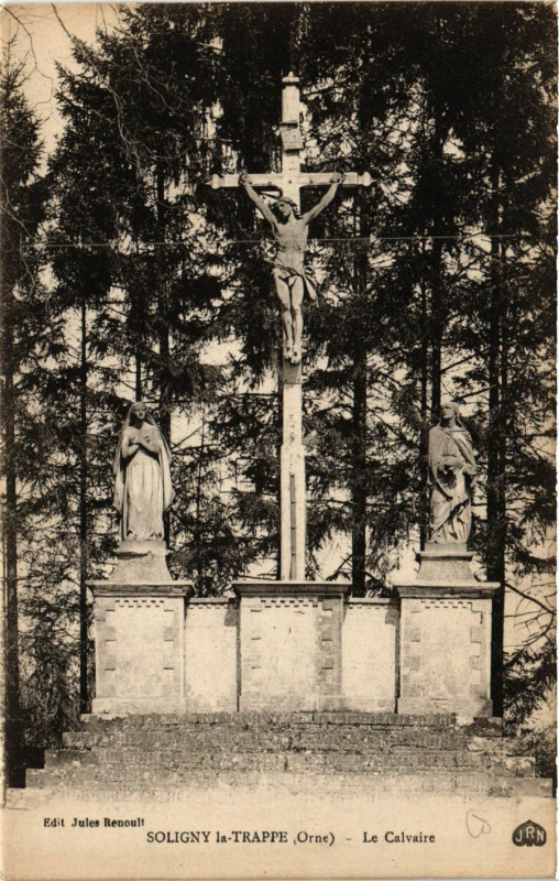 Carte postale ancienne Soligny-la-Trappe (Orne) -La Calvaire à Soligny-la-Trappe
