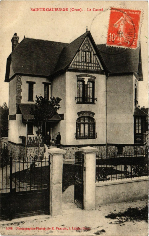 Carte postale ancienne Sainte-Gauburge (Orne) - Le Castel à Sai