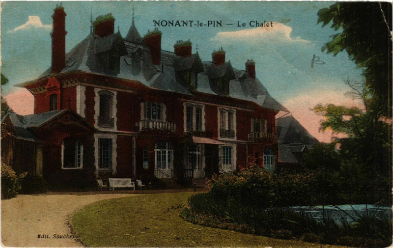 Carte postale ancienne Nonant-le-Pin - Le Chalet à Nonant-le-Pin