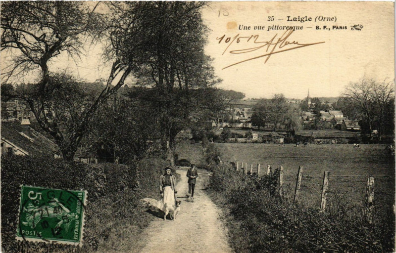 Carte postale ancienne Laigle (Orne) - Une vue pittoresque