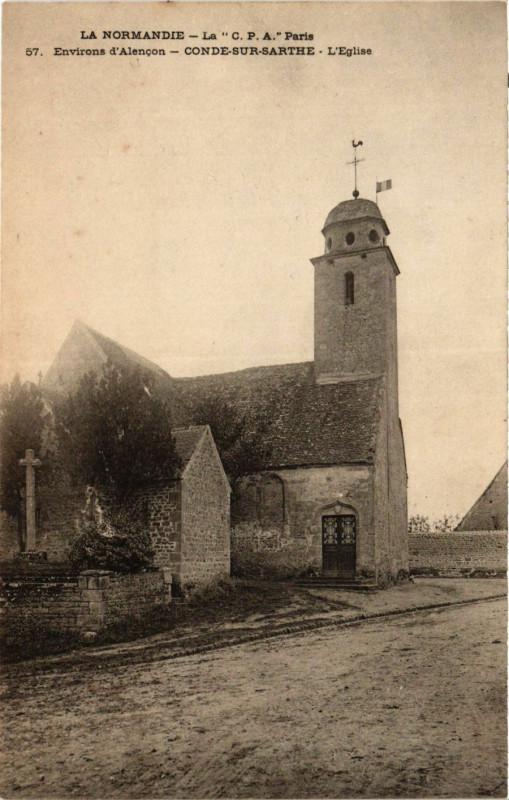 Carte postale ancienne La Normandie- La C.P.A. Paris - Environs d'Alencon -Conde-sur.. à Ri