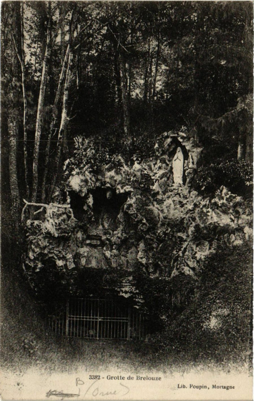 Carte postale ancienne Grotte de Brelouze