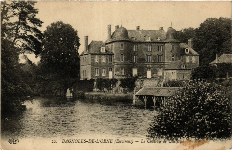 Carte postale ancienne Bagnoles de l'Orne Le Chateau de Couterne