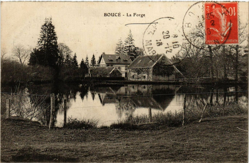 Carte postale ancienne Bouce - La Forge à Boucé