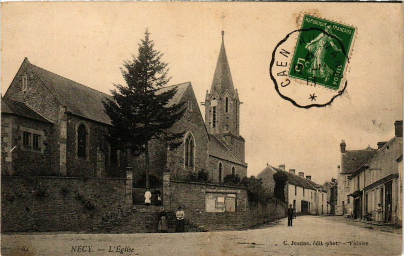 Carte postale ancienne Necy - L'Eglise à Nécy
