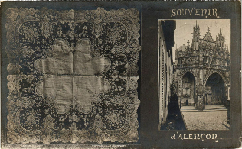 Carte postale ancienne Souvenir d'Alencon