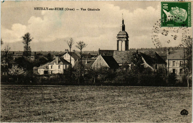 Carte postale ancienne Neuilly-sur-Eure(Orne) - Vue Générale