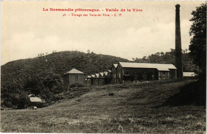 Carte postale ancienne Vallée de la Vére - Tissage des Vaux-de-Vére