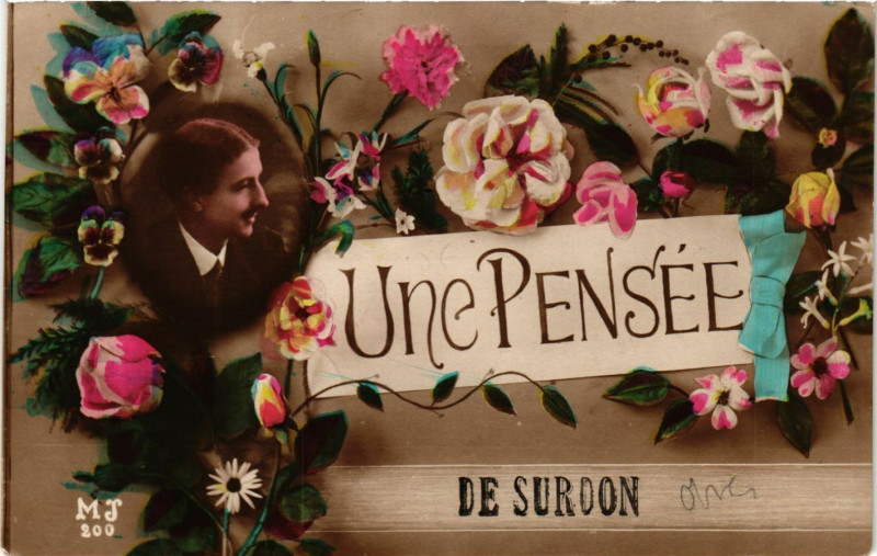 Carte postale ancienne Une Pensée de Surdon