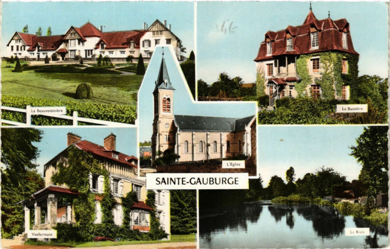 Carte postale ancienne Sainte-Gauburge à Sai