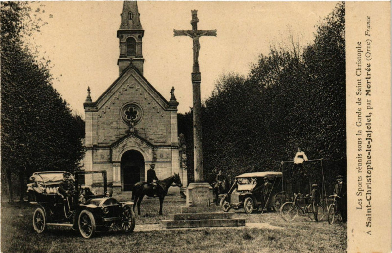 Carte postale ancienne Saint-Christophe-le-Jajolet,par Mortée (Orne) France à Ri