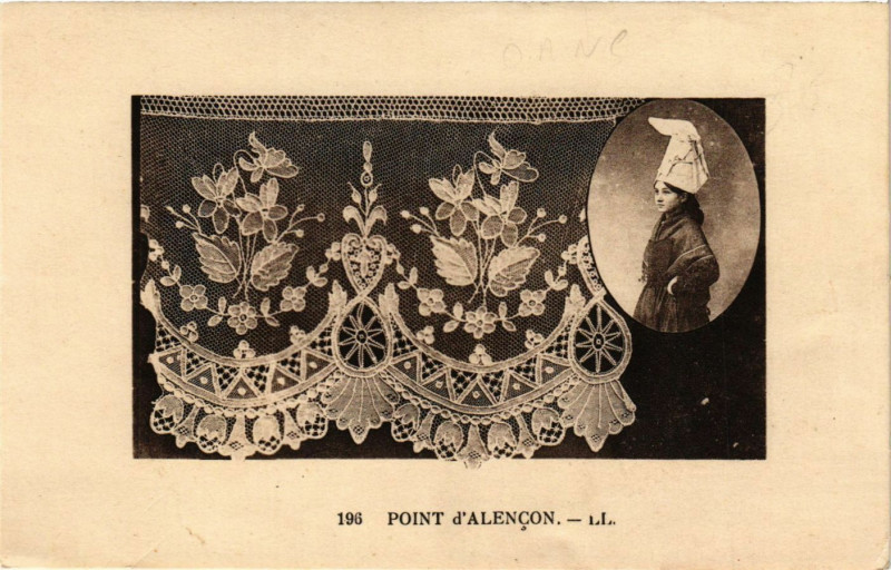Carte postale ancienne Point d'Alencon