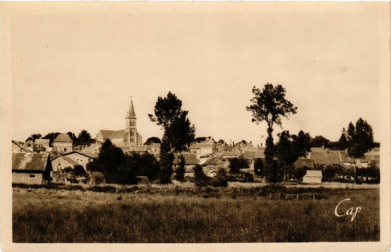 Carte postale ancienne Briouze - Vue générale à Briouze