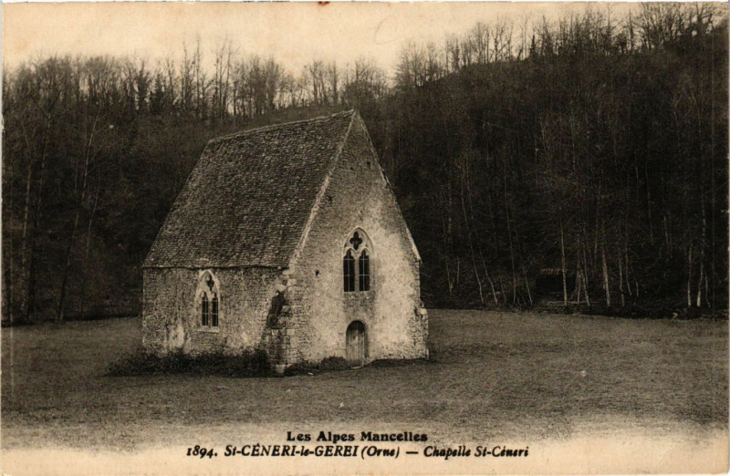 Carte postale ancienne Saint-Céneri - le- Gerei (Orne)  - Chapelle Saint-Céneri à Ri