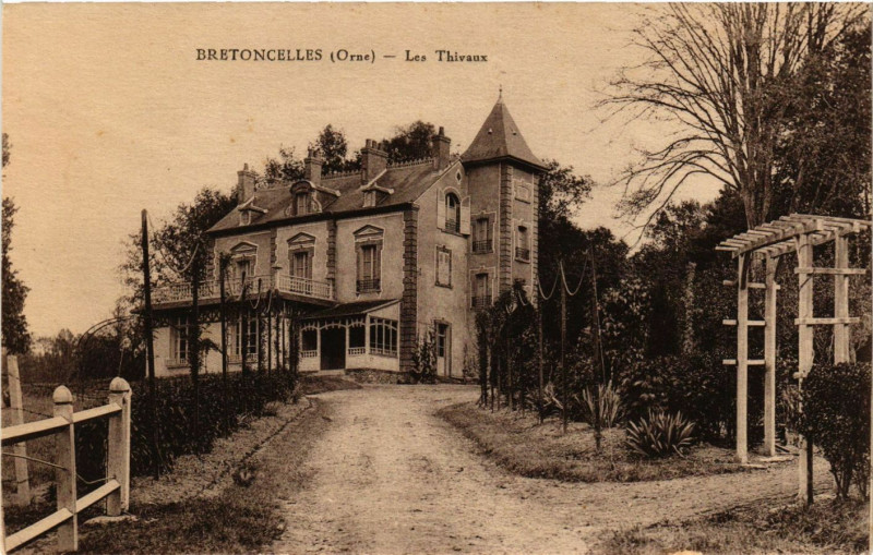 Carte postale ancienne Bretoncelles (Orne) - Les Thivaux à Bretoncelles