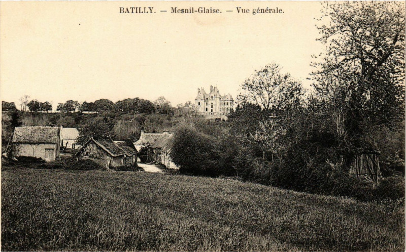Carte postale ancienne Batilly- Mesnil-Glaise - Vue générale