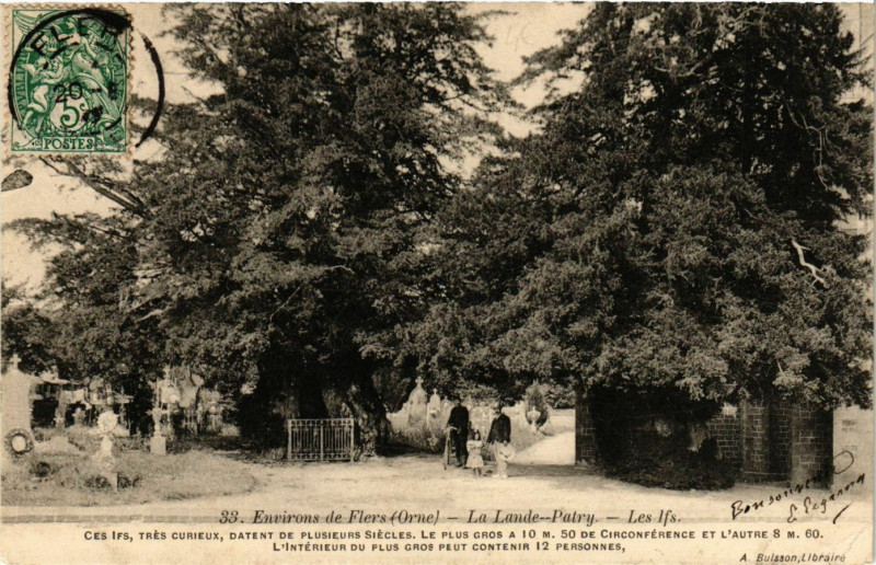 Carte postale ancienne Environs de Flers (Orne) - La Lande-Patry - Les Ifs à Flers