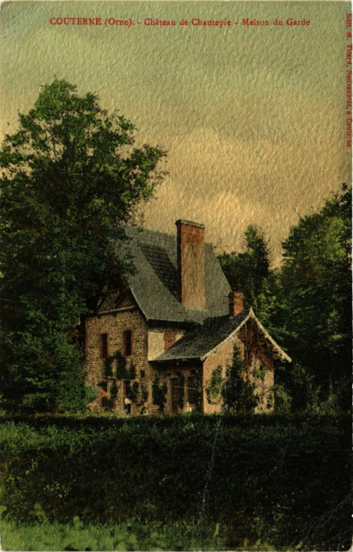 Carte postale ancienne Couterne (Orne) - Cháterau de Chantepie -Maison du Garde