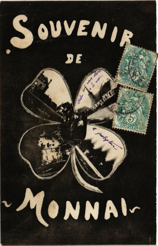Carte postale ancienne Souvenir de Monnai