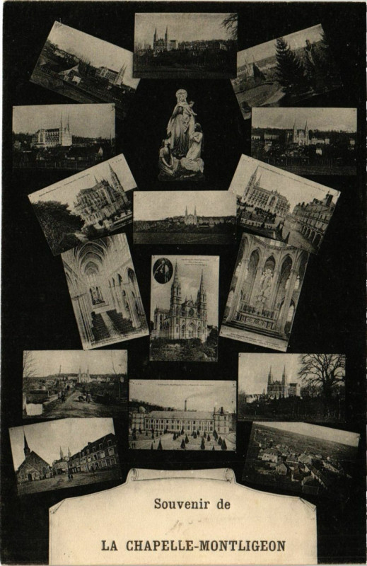 Carte postale ancienne Souvenir de La Chapelle- Montligeon à La Chapelle-Montligeon