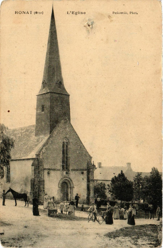 Carte postale ancienne Ronat (Orne) - L'Eglise