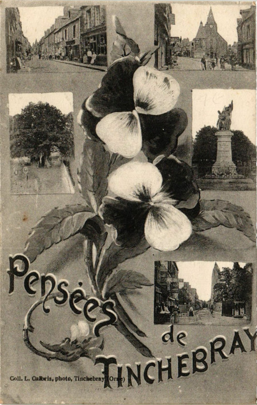 Carte postale ancienne Pensée de Tinchebray