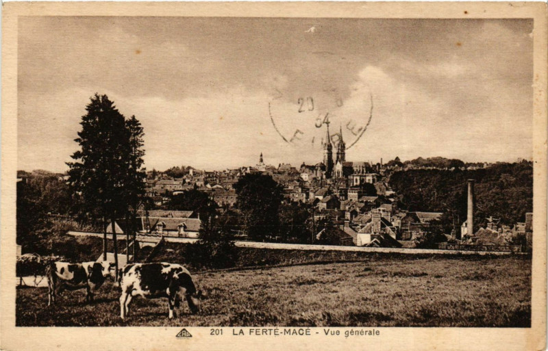 Carte postale ancienne La Ferté-Macé - Vue générale à La Ferté Macé