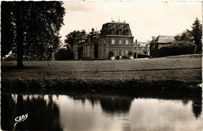 Carte postale ancienne Haleine(Orne) - Le Cháteau de Chantepie et la Riviére à Ri