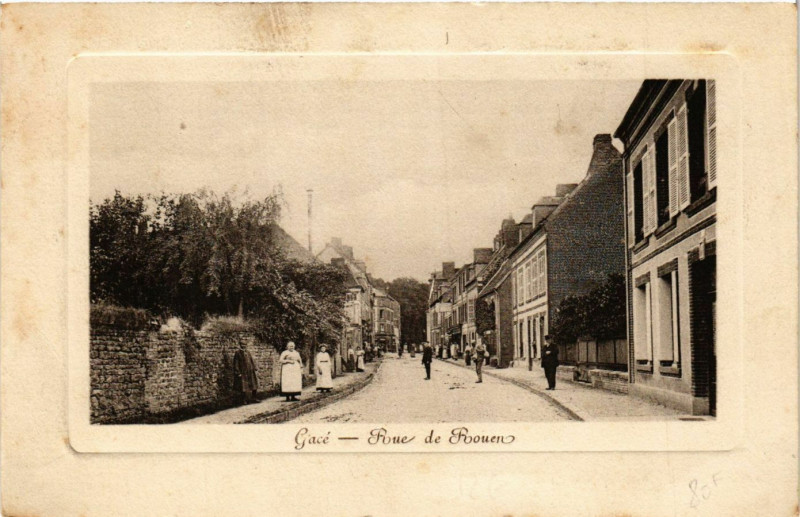 Carte postale ancienne Gacé - Poue de Pouen à Gacé